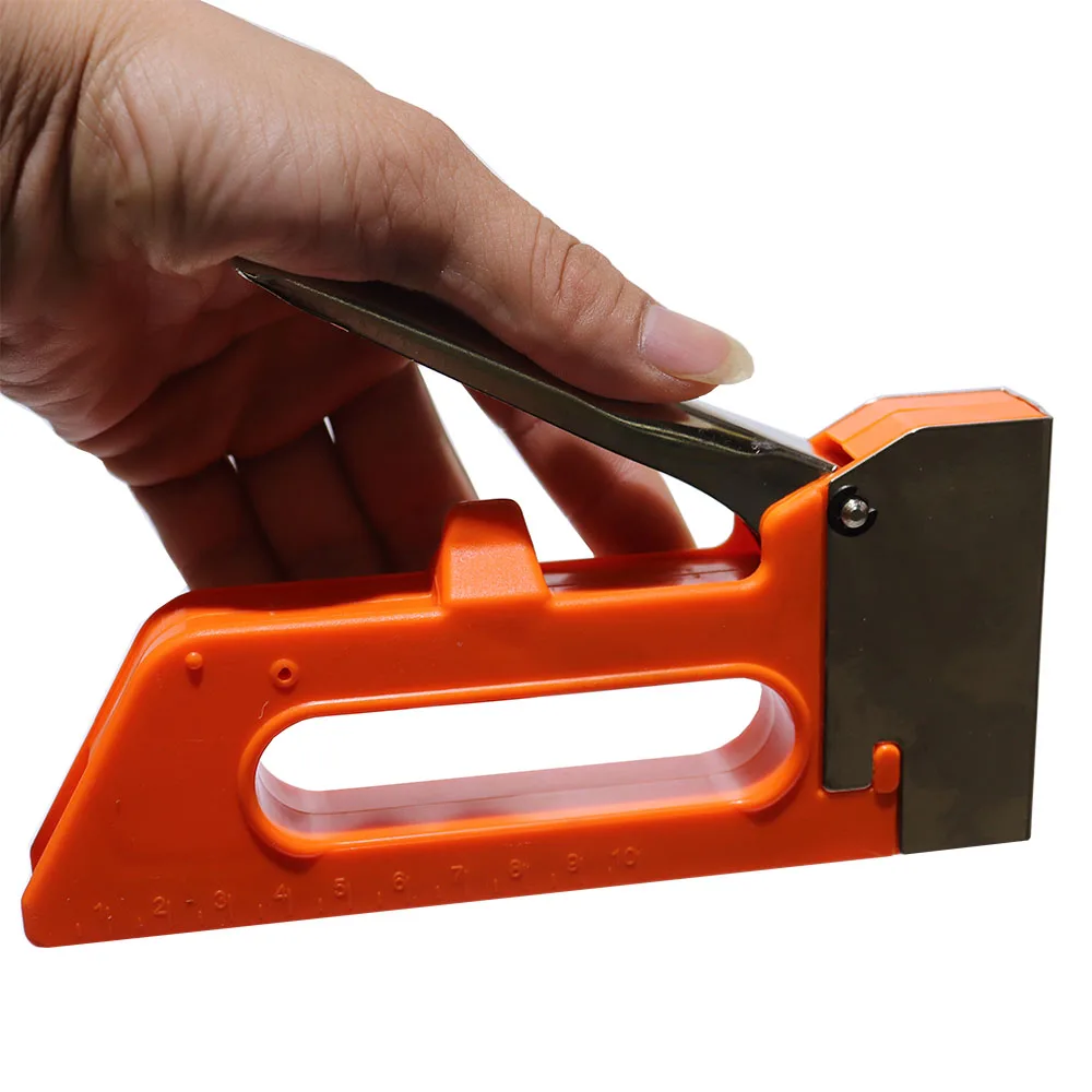 Новый пластиковый беспроводной пистолет для ногтей оранжевый портативный пистолет для ногтей ручной инструмент