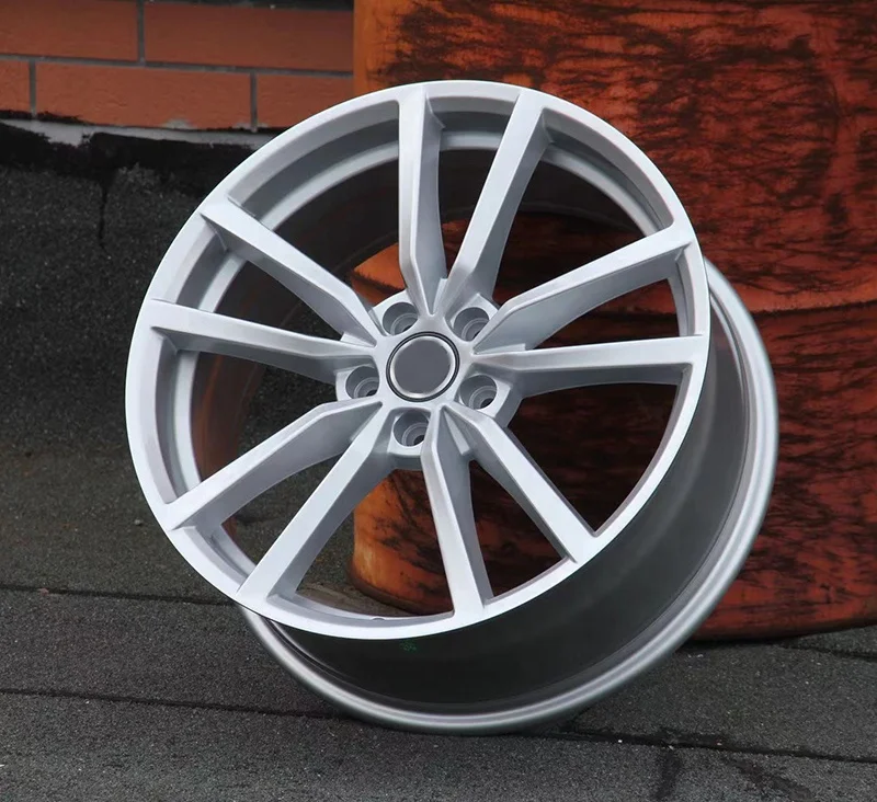 Wholesale price 17 18 19 inch 5 holes Black Silver 100/112 Muit-Spoke Alloy Rims Car wheels for VW Cars