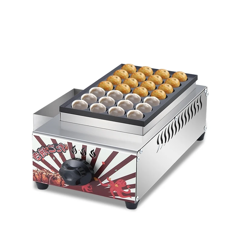 Waffle Making Machine Other Snack Machines Double Plate Gas Stainless Steel Fish Grill Takoyaki Machine Pellet