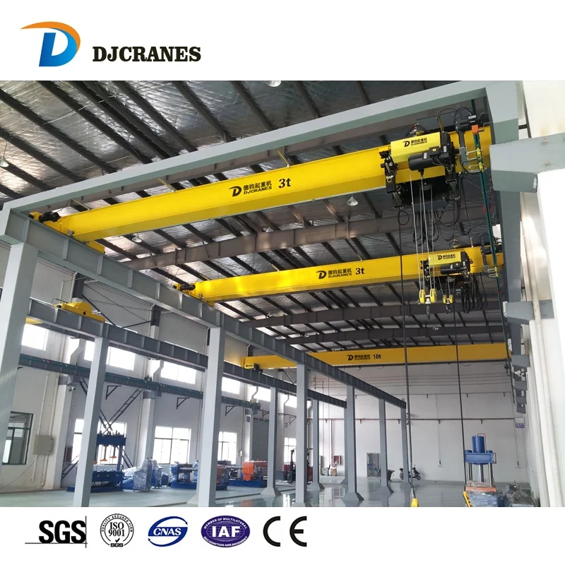 Low Cost High Performance harga eot bridge electric overhead roof crane 10 ton price