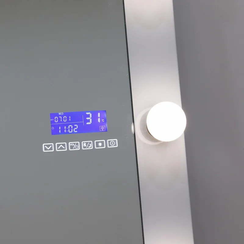 professional dressing makeup tall big hollywood floor mirror with bluetooth