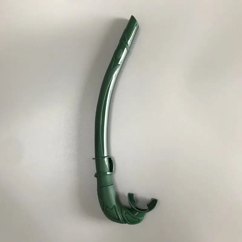 Silicone Mouthpiece Safety Liquid Silicone  Free Diving Snorkel Swimming Training Snorkel Folding Diving Snorkel