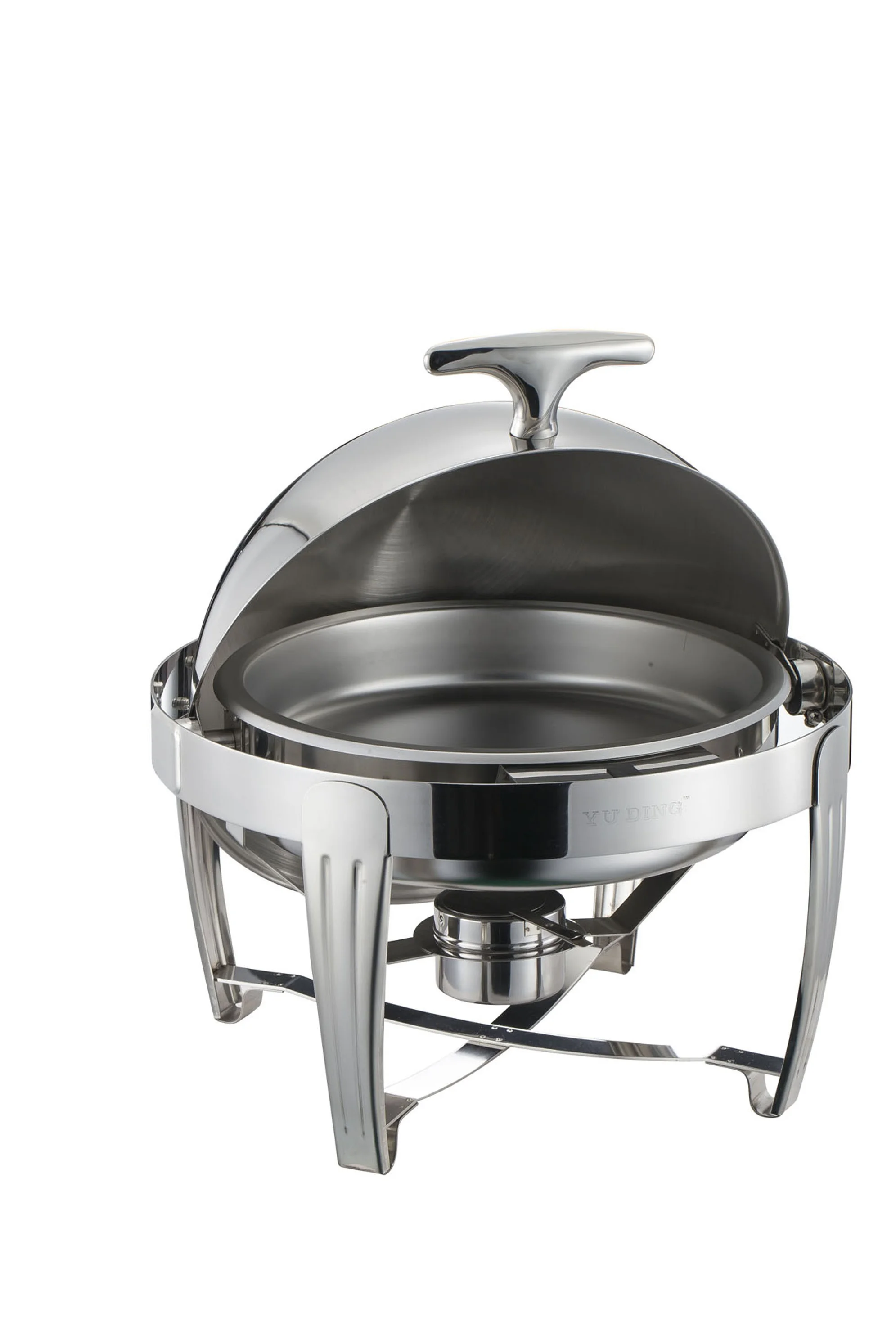 America Market hot sale Electronic Polish 6L Round Roll Top restaurant use luxury  buffet food warmer