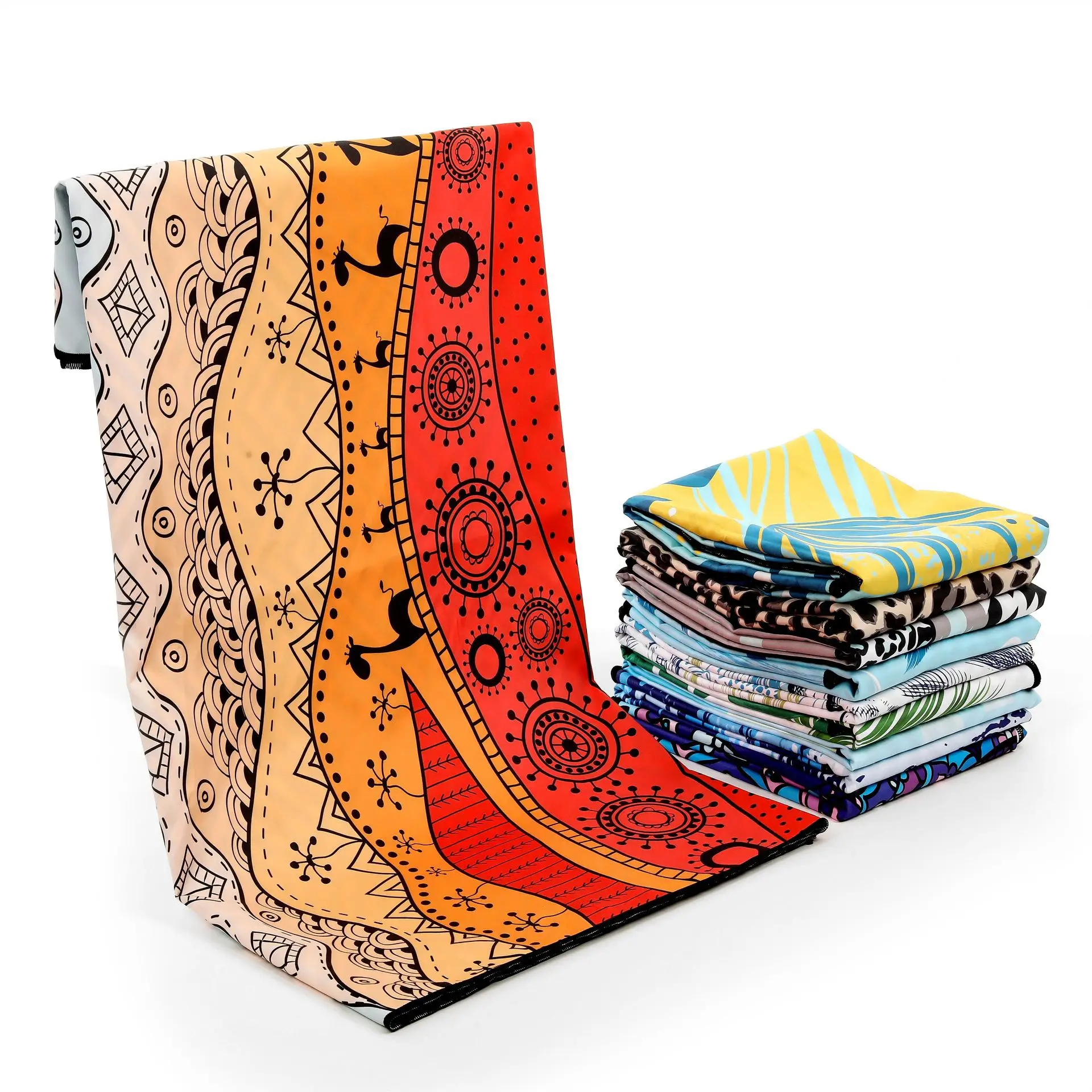 Amazon hot sales Oversized Beach Towel Microfiber Sand Free Large Quick Dry Mandala Beach Towels For Travel