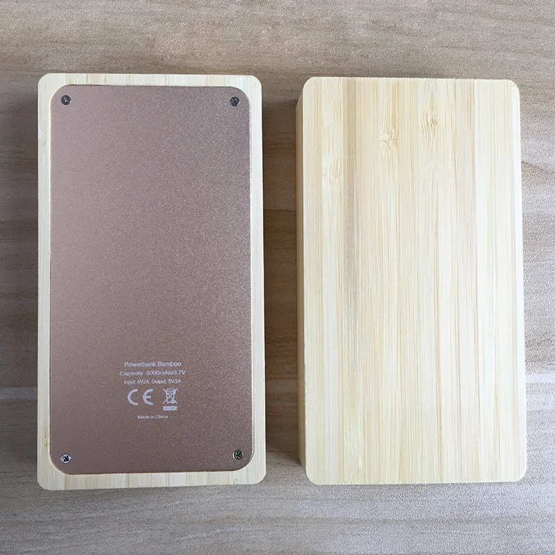 
2021 Best Sell Wholesale Good Quality Eco-Friendly Power Wood Bamboo Powerbank For Cell Phone 