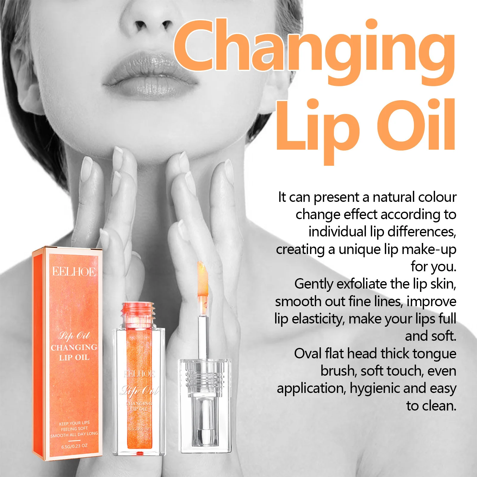 Lighten and smooth fine lip lines  wholesale lip oil lip oil changing color  Moisturizing discoloration
