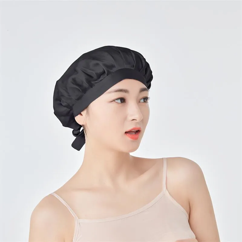 Wholesale Mulberry Silk Night Cap Silk Hair Bonnets For Women Sleep