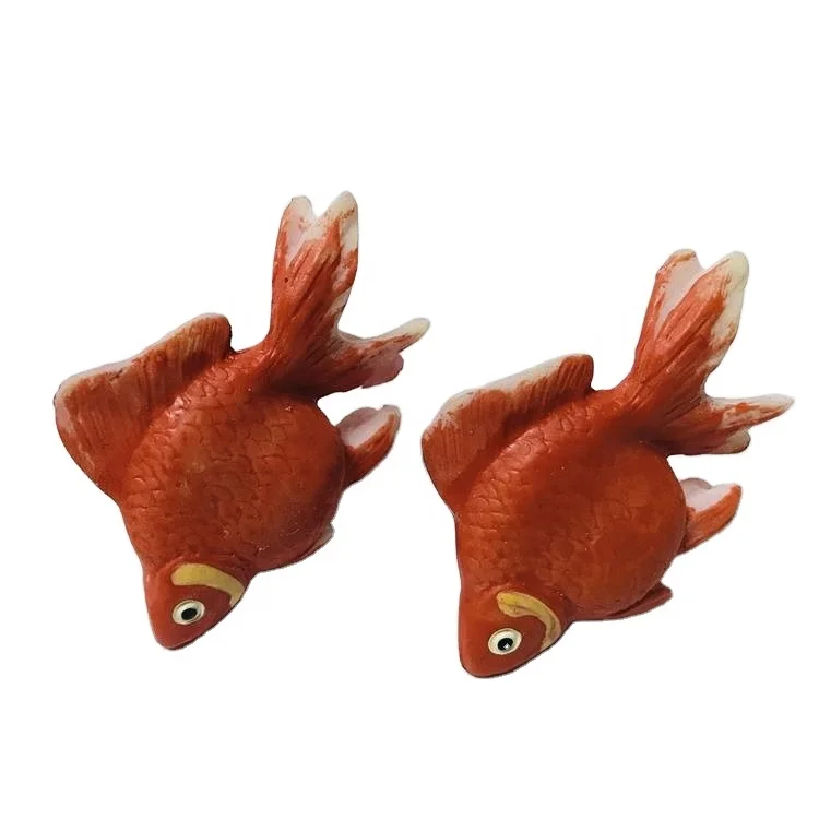Cheap Custom resin gold fish fridge magnet for souvenir