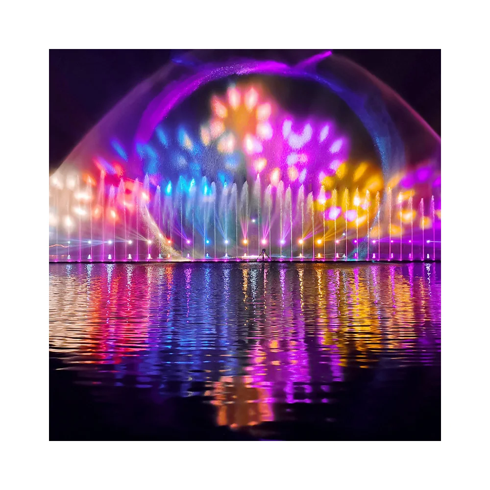 New Style Program Controlled Interactive Dry Floor Fountain Dance Music Stainless Steel 304 Water Pump Fountain