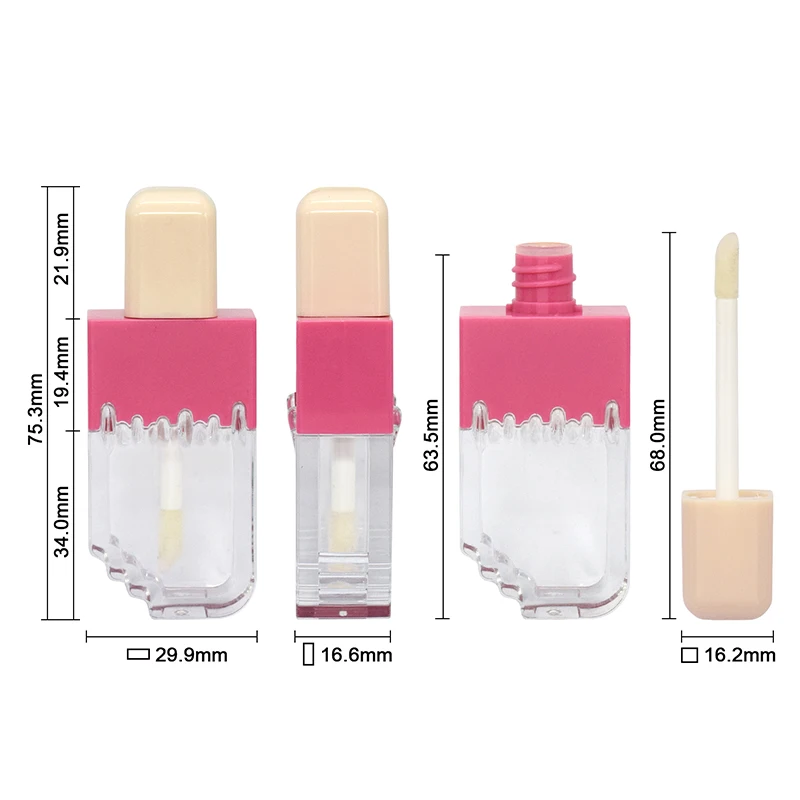 Brand lip gloss tubes choice gloss tubes 8 ml lollipop empty lip gloss tubes