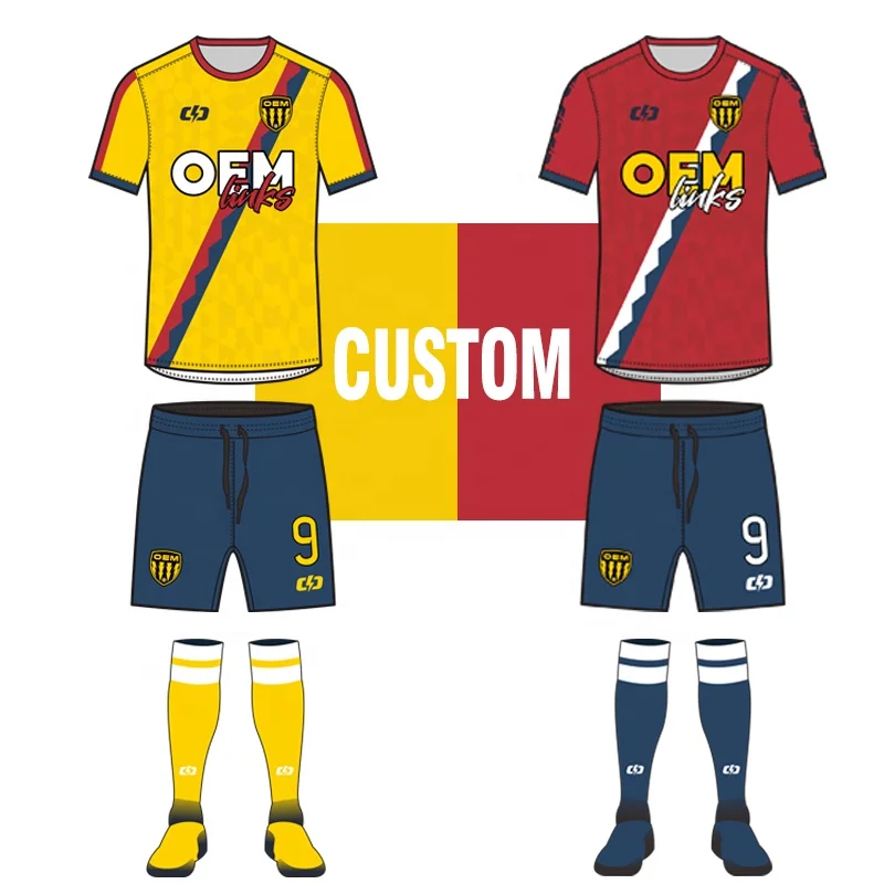 Custom high quality football team t-shirts Soccer wear football uniform set football uniform kit soccer uniforms soccer jersey