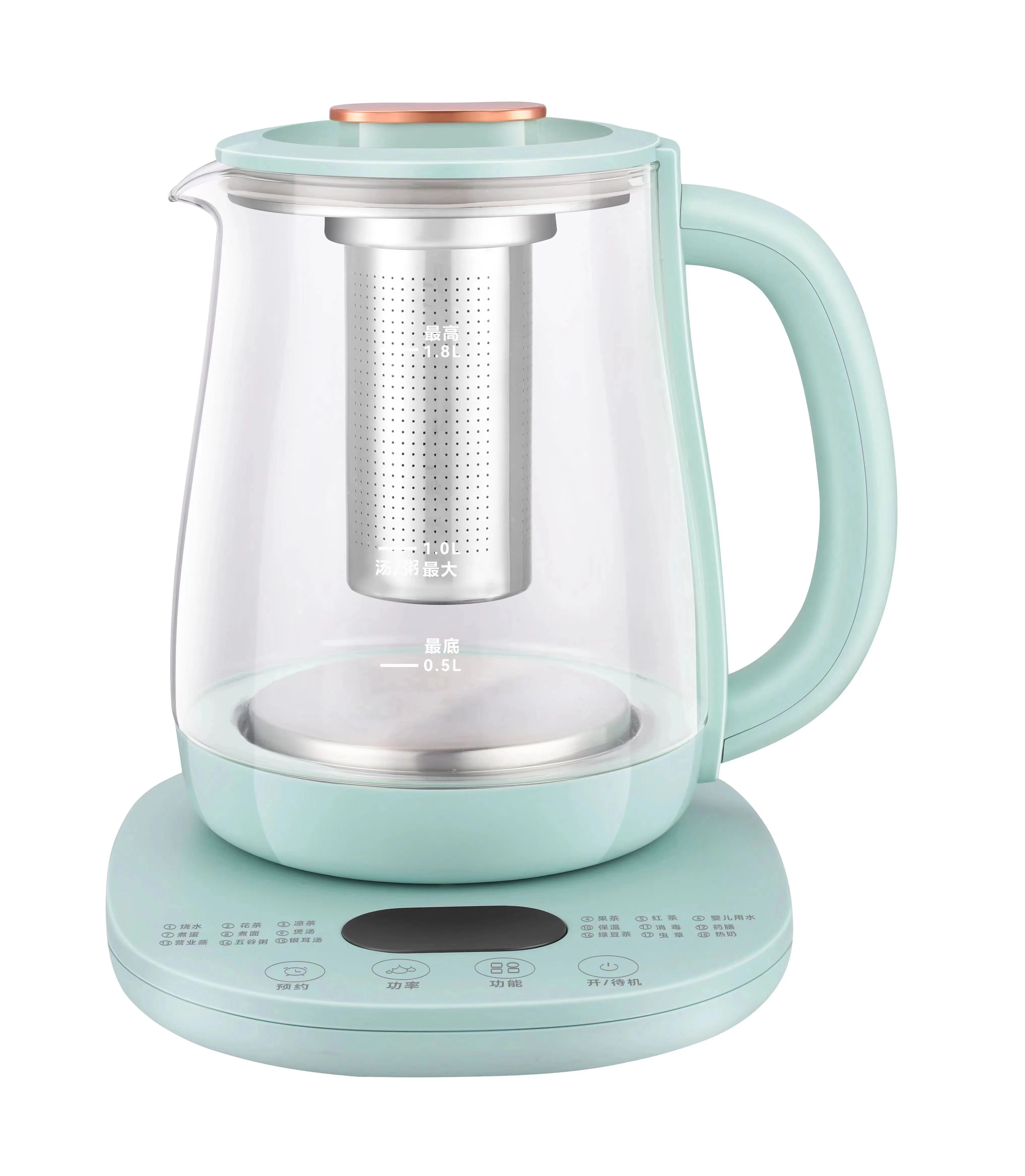 New smart health electric kettle 1.8L Family Hotel company health electric kettle smart touch electric teapot
