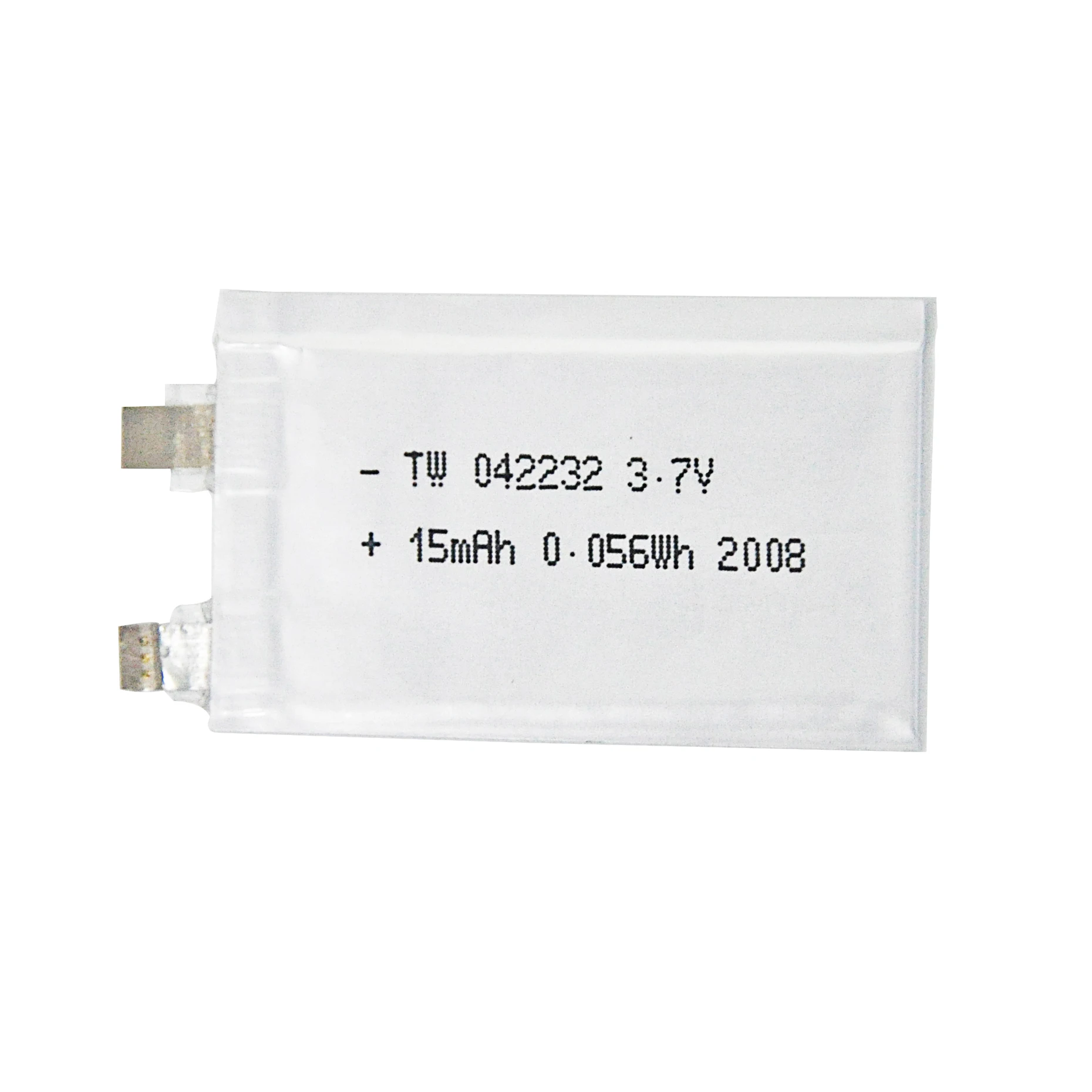 Ultra Thin 0.4mm 3.7v Lipo Battery 042232 Lithium Polymer Battery Li Polymer 15mAh for Smart Card Credit Card