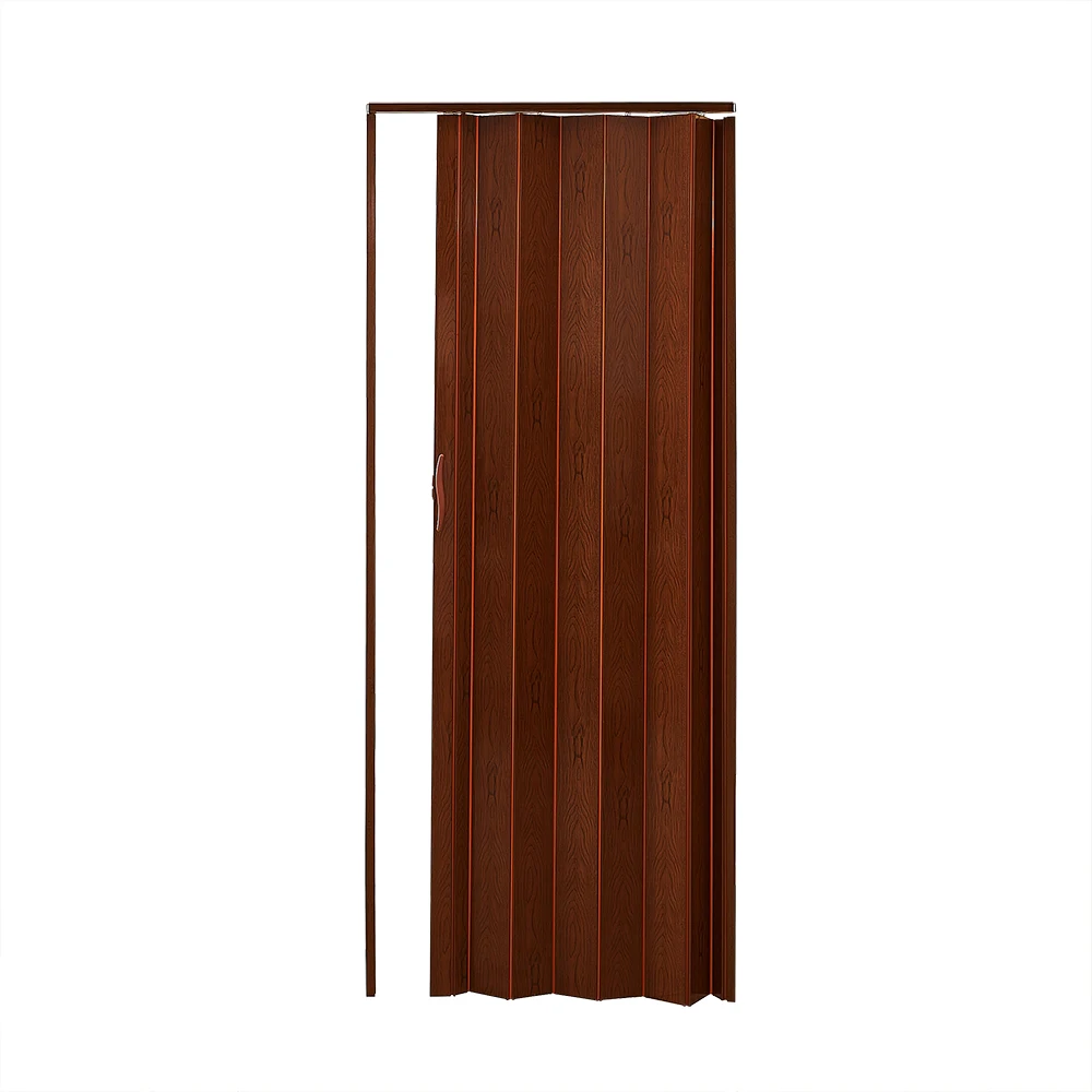 vertical interior temporary sliding bathroom accordion patio folding pvc door partition design price