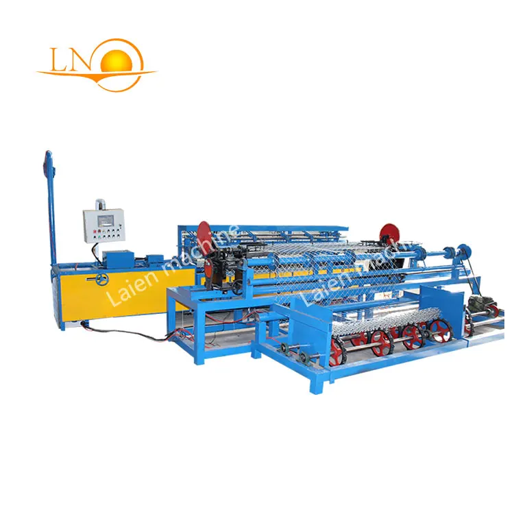 Laien Full Automatic Chain Link Fencing Net Making Machine/double Wire Mesh Chain Link Fence Weaving Machine Manufacturer