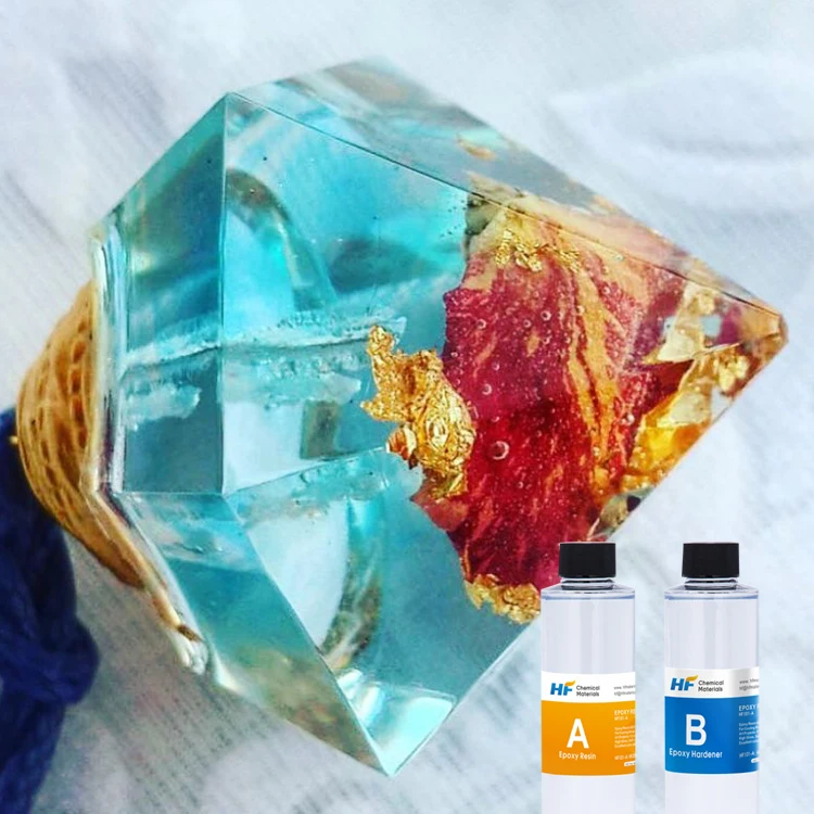 Hengfeng High glossy Anti-yellowing Super Clear Diy 1:1 Epoxy Resin and Hardener for crafts