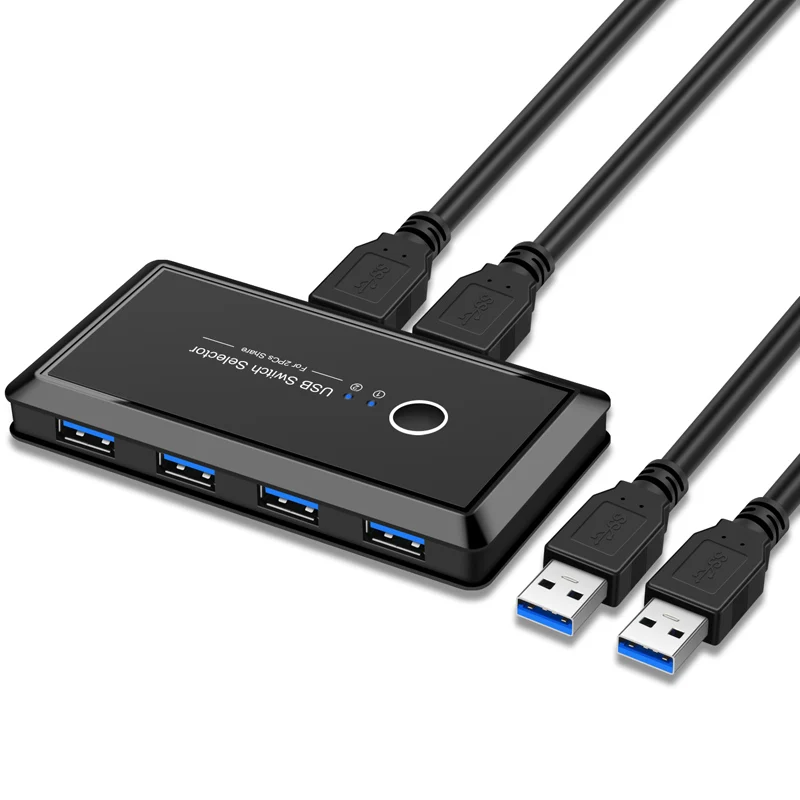 Переключатель USB KVM 3 0 2 переключатель для Windows10 PC клавиатура мышь принтер шт. совместное использование