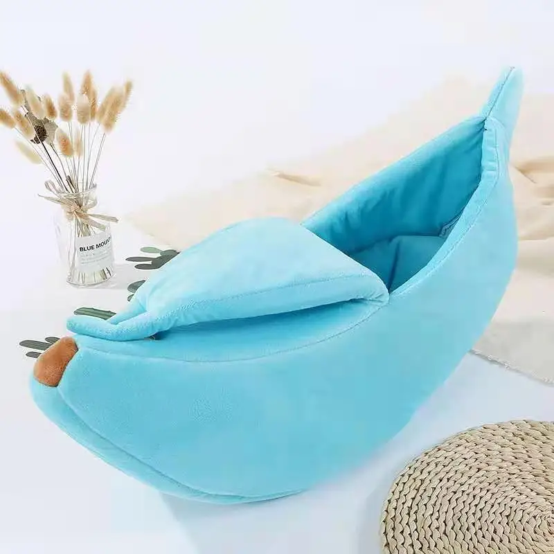 Winter Warm Cotton Small Banana Pet Nest Bed Mascotas Gato Chat Katze Gatto Chinchilla Bett Lit Letto Katze Cama Banana Cat Bed