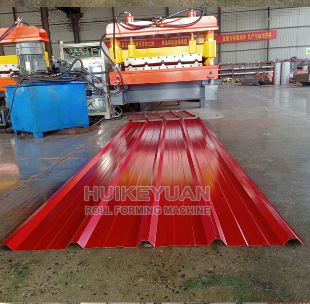 Professional Factory Hot Sale Corrugated Metal roofing Iron Color Coated Galvalume Steel sheet  Machinery