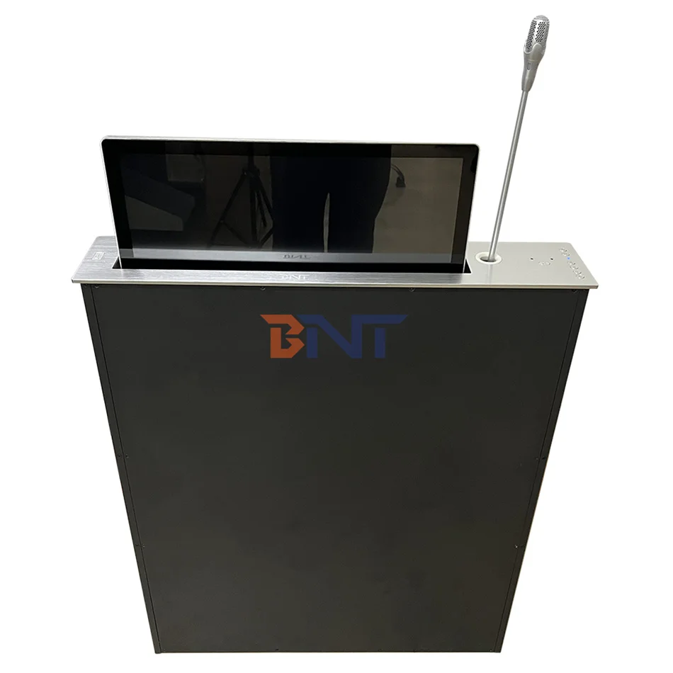 Motorised Monitor Stand For Conference Integration Video Conferencing Equipment Lcd Monitor Lift Mechanism