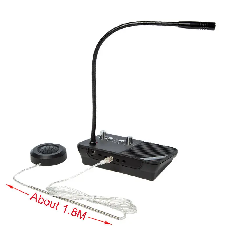 Bank Counter Window Intercom System for Glass Mount Used In restaurant, hospital ,post office,home ,bar