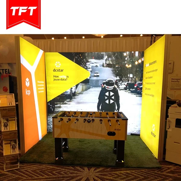 Китайский поставщик бескаркасная растягивающаяся ткань 3 м x выставочные стенды и стойки для светодиодного освещения