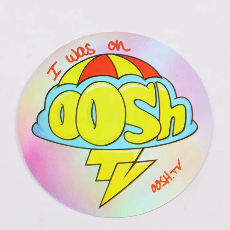 Wholesale Custom Logo Die Cut Sticker Sheets Vinyl Holographic Printing Paper Label Hologram Sticker for Gifts