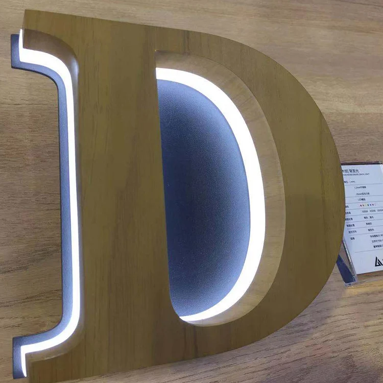  Вывеска с завода 3D акриловые наружные буквы подсветкой