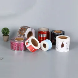 Cheap Self Adhesive Coated Paper Sticker Custom Private Logo Round Food Container Labels