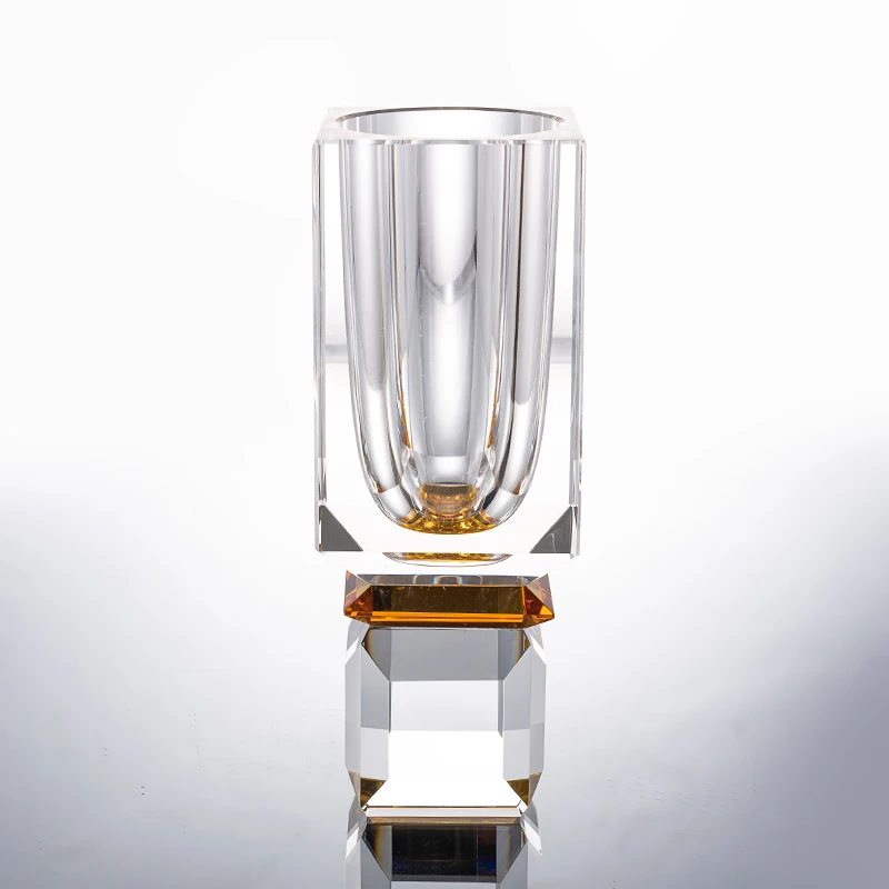 Хрустальная ваза для цветов свадьбы Настольная Ваза дома украшение свадебное высокого качества тонкая работа 50 шт.