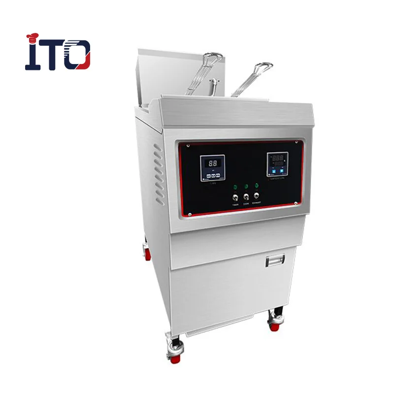Digital control computer automatic gas fryer commercial for KFC
