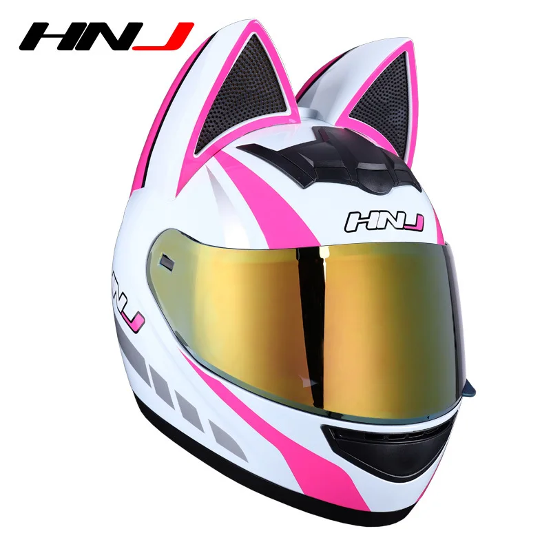 Factory Price new design mini Helmet Four Seasons cartoon nitrinos cat ear helmet upgrade