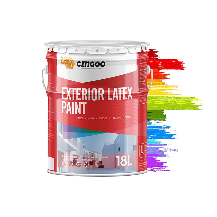 CINGOO Acrylic white weatherproof colorful Exterior Paint wall paint building coating strong adhesion
