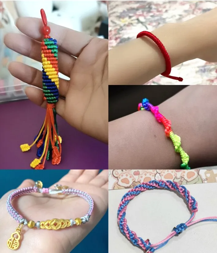 Wholesale 1.5mm Korean Silk String Chinese Knot Rope jewelry Necklace Rope