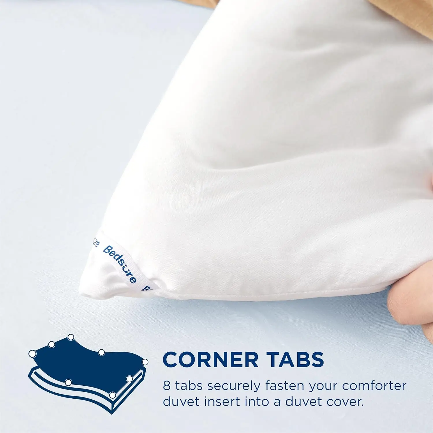 Bedsure Duvet Insert Queen, Lightweight Summer Comforter, Ultra Soft Cooling Quilted Down Alternative Comforter with Corner Tabs