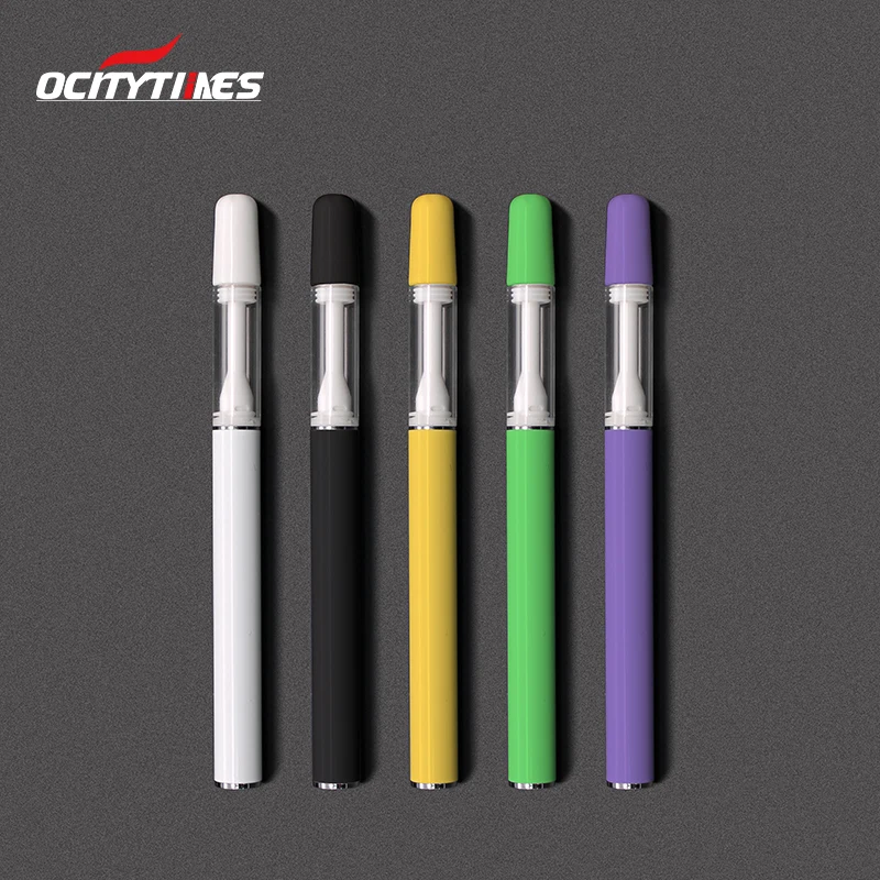 
Ocitytimes wickless empty cbd cartridge vaporizer black color vape pen for sale 