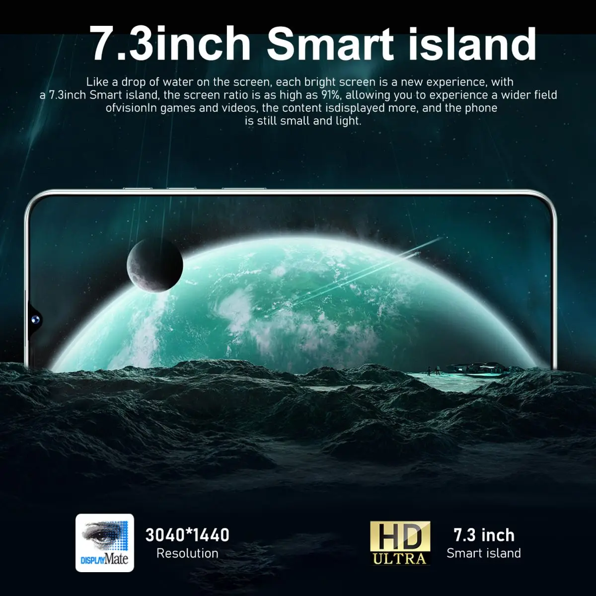 Лидер продаж Оригинальный разблокированный аккумулятор Mate 60 Pro 7 3 дюймов 16 ГБ + 1 ТБ 72МП 108 МП 8000 мАч мобильный телефон Android