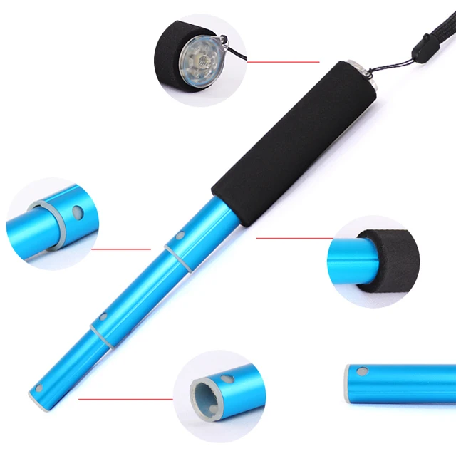 Half-round Aluminium Portable Multi-function Selfie Stick Telescopic Pole