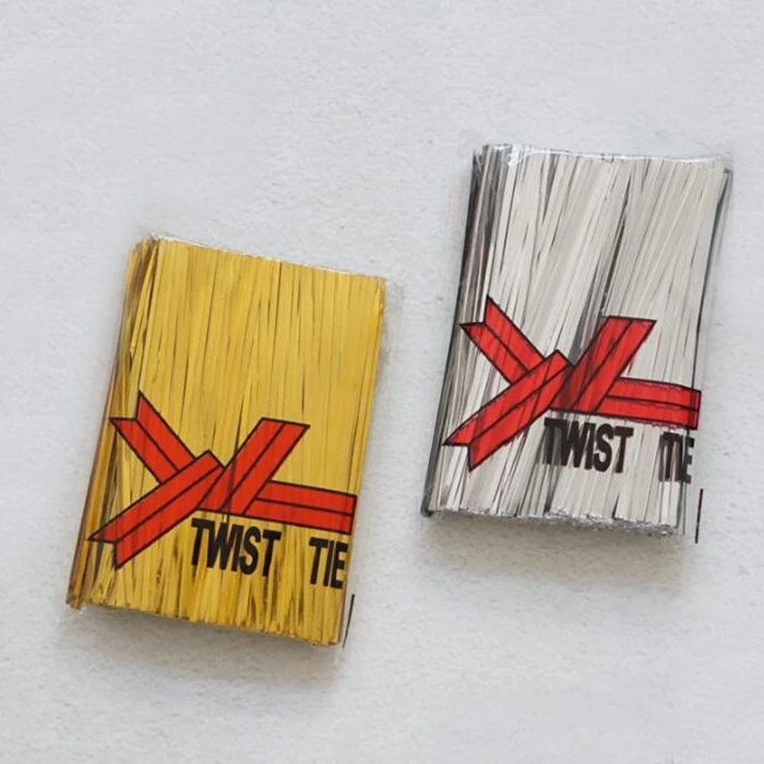 Hot Sale Plastic Coated Metallic Metal Wire Twist Ties For Food Bags