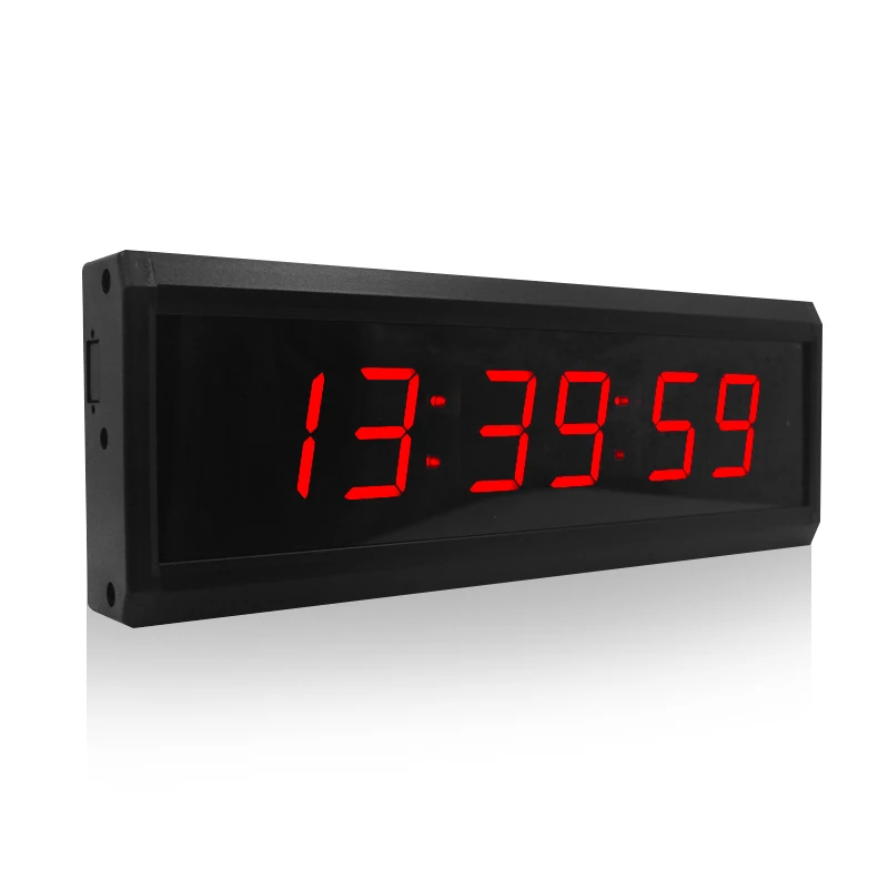 [Jinling Shiyin]2.3 inches 6 digits Led Clock Timer Gym Multi-Functional Reloj Digital De Pared