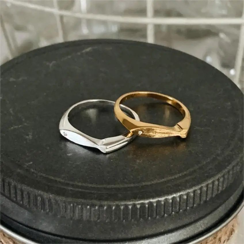 Серебряное модное милое кольцо с фианитами 925 из стерлингового серебра Silverbene