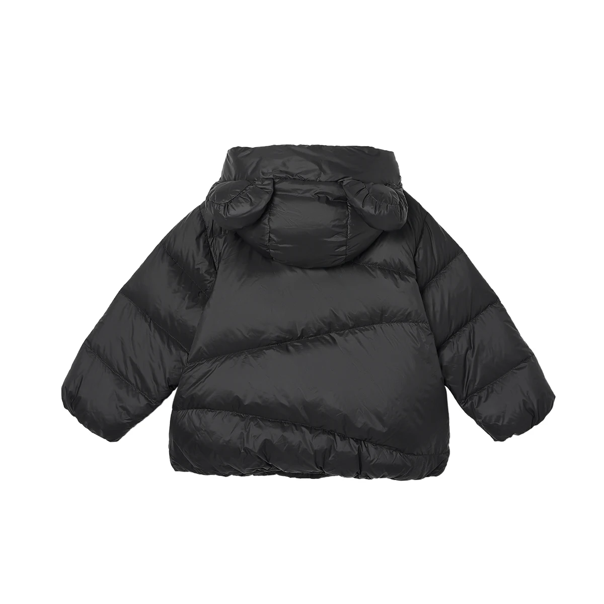 Black hoodie down jacket kids white duck down puffer jacket boys winter kids clothes