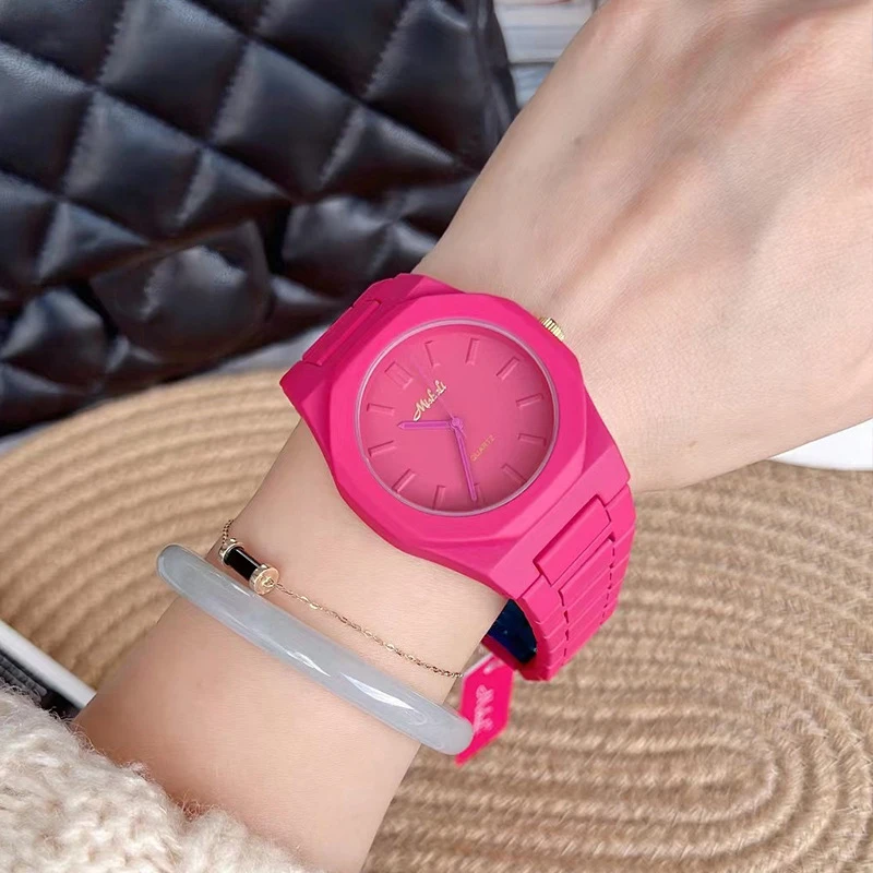 Wholesale OEM ODM Ladies Wristwatch Luxury Stainless Steel Women Pink Quartz Watches