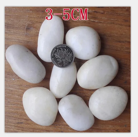 High Polished Stone Natural Color Pebbles Cobblestone Flower Pot Decorative Stone Paving Stone