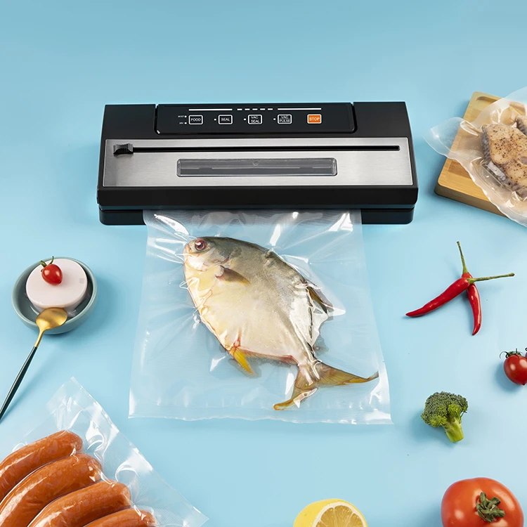 Commercial and Household Vacuum Sealer Machine with Built-in Cutter Pulse Function Dry Moist and Vacuum Bags