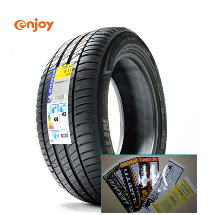 2021 Vulcanized Car Tire Sticker Adhesive Labels for Tires