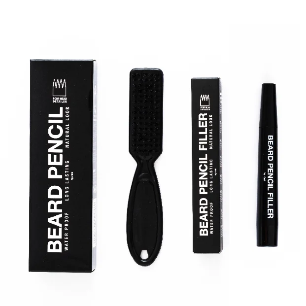 2023 New Arrival Beard Pencil Filler Long Last Waterproof Beard Filler Filling Pen Kit For Men Beard Care