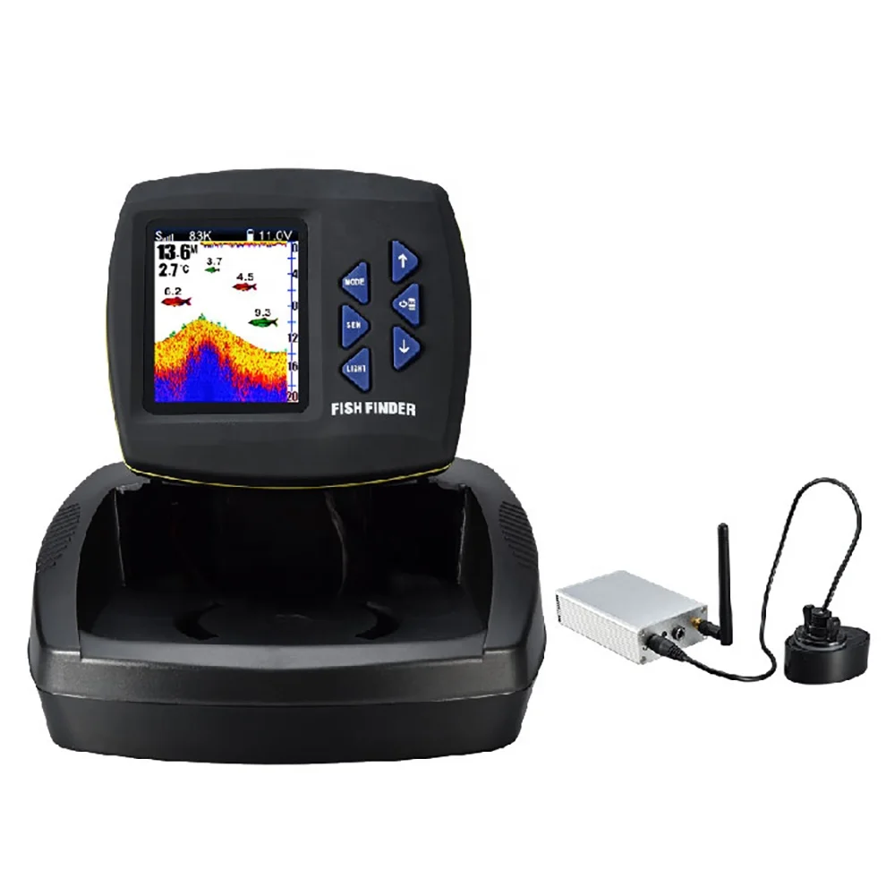 China 300M Operation Range New Fish Finder Wireless Fish Finder For Bait Boat Carp Fishing