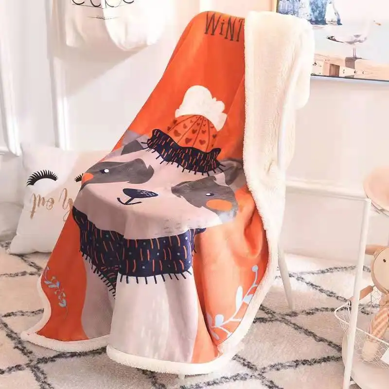 Winter thickness Soft Fleece Blanket Large Throw Blanket Dusty Pink  Cozy Warm and Light weight