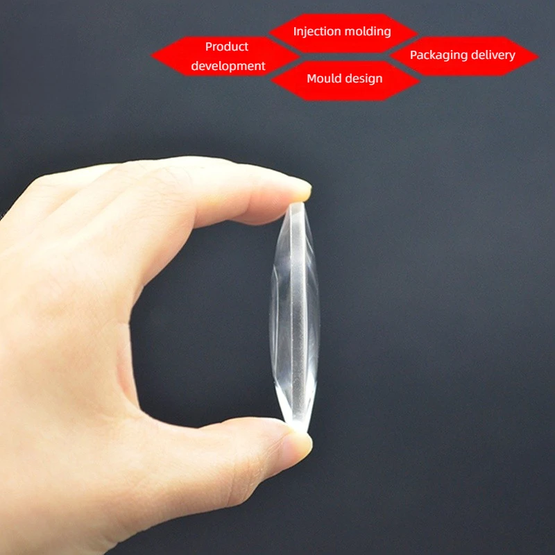 Dual convex lens diameter 58mm focal length 70mm optical glass plating diaphragm optical experiment focuses on large mirror